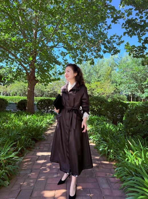 深夜黑长款风衣 商品图14