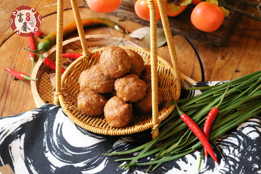 【分销】富春三宝龙门面筋 《舌尖》同款  宋秘方匠心手作，外皮酥脆+馅料鲜嫩+汤汁丰盈，蒸煮煎炸皆可，一口咬尽江南六百年酥香 商品图2