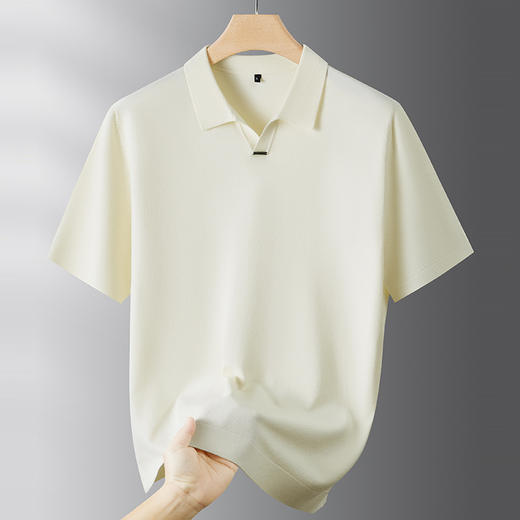 【DPF】大依优型大码男装休闲时尚商务翻领针织POLO衫V领毛衣短袖针织衫 商品图5