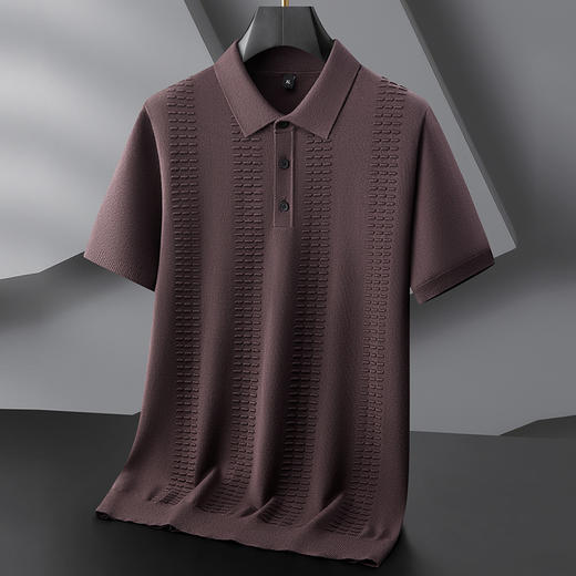 【DPF】大依优型大码男装时尚休闲商务翻领短袖毛衣POLO衫男半袖肥佬针织衫 商品图6