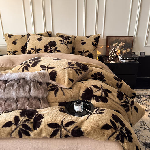自然醒美拉德风格兔毛系列单被套QJ 商品图5