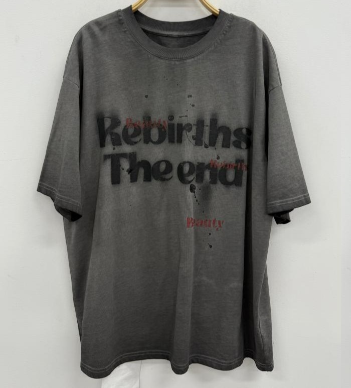 NC圆领印字母短袖T恤50707（灰）秋季153030270321