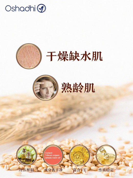 Oshadhi德国O家 小麦胚芽油 基础油 以油养肤 稀释精油 商品图1