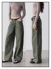 shyshystill/shy202506001/水洗墨绿色调怀旧休闲阔腿牛仔长裤 商品缩略图0