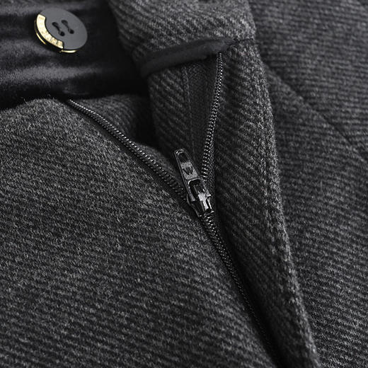 QYM 3630-Y羊毛呢裙裤高腰阔腿裤宽松休闲厚款休闲裤 商品图3