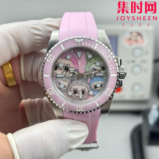 新款CLEAN➕Rolex&Labubu 劳力士Black联名款“拉布布” 字面采用多色油彩表面加上搪瓷使字面更加光亮 商品图0