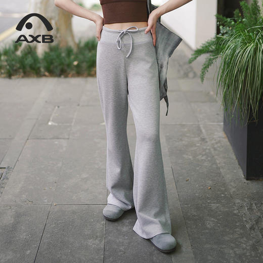 爱暇步2025新款瑜伽阔腿裤直筒瑜伽长裤女宽松运动裤显瘦休闲裤子X25353RPA 商品图4