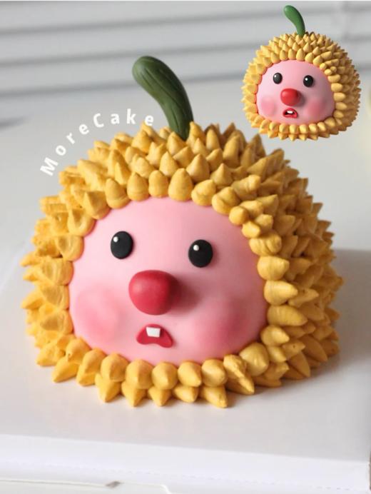 loopy小海狸emoji表情榴莲卡通蛋糕-低糖处理无添加 商品图0