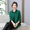 丁摩真丝香云纱绿龟老料刺绣小翻领衬衣新中式高级气质长袖桑蚕AL2A39 商品缩略图1