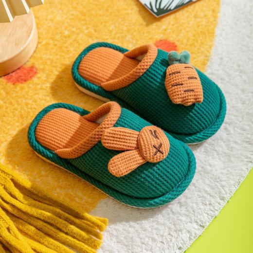 新款首发🥰29.9💰买一送一啦【🐰萌翻啦！宅小年亲子款萝卜兔棉麻家居拖鞋 防滑软底 全家一起可可爱爱！】 宝妈必入！这款萌到犯规的萝卜兔拖鞋终于来了✨ 商品图5