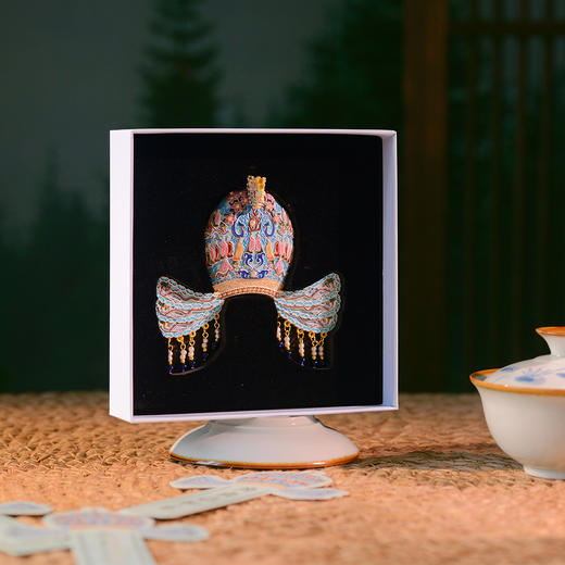 宋代皇后龙凤花钗冠立体金属冰箱贴[赠凤冠扇1把+烫金书签1张] 商品图2