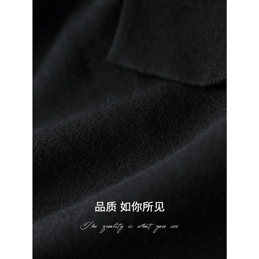 COCOBELLA气质前开叉半身裙女秋高腰A字裙通勤直筒毛呢裙HS1C 商品图4