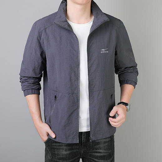 【高密防风防泼 轻盈有型】鸿星尔克春秋款男士夹克（K-JY8919） 商品图3