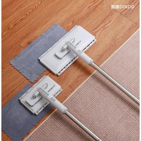 鼎德DINDD鲨鱼齿夹布拖把，一夹一拖一丢不脏手、加长三节不弯腰，省力。兼容各类抹布/洗脸巾等。