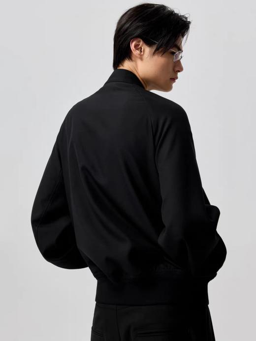 Simple Project/Y25144/小立领羊毛精纺飞行夹克 商品图1