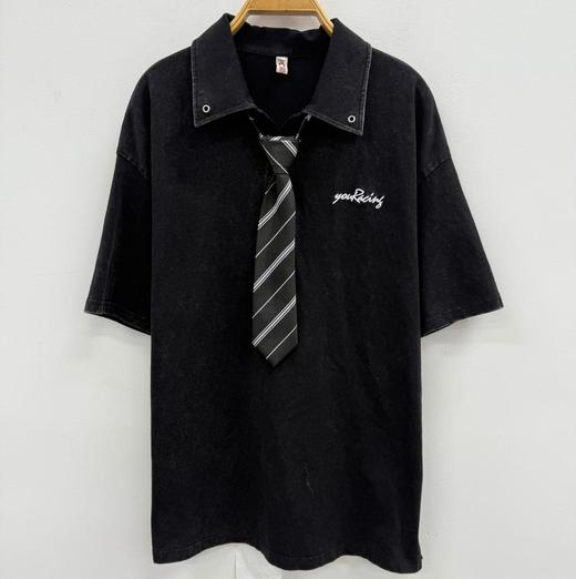 NC时尚领带POLO短袖领T恤50702（黑）153011390321 商品图0