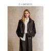 C+IMPRESS/西嘉酷飒新主张 连帽系结设计感两穿蛋白皮外套女皮衣 商品缩略图0