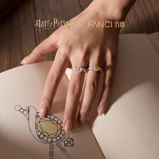 Fanci范琦×哈利波特联名系列福灵剂戒指金色小众轻奢女戒 商品图3