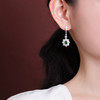 【太阳花】S925纯银翡翠绿翡翠复古蛋面耳环【CW-EJ00506】 商品缩略图3
