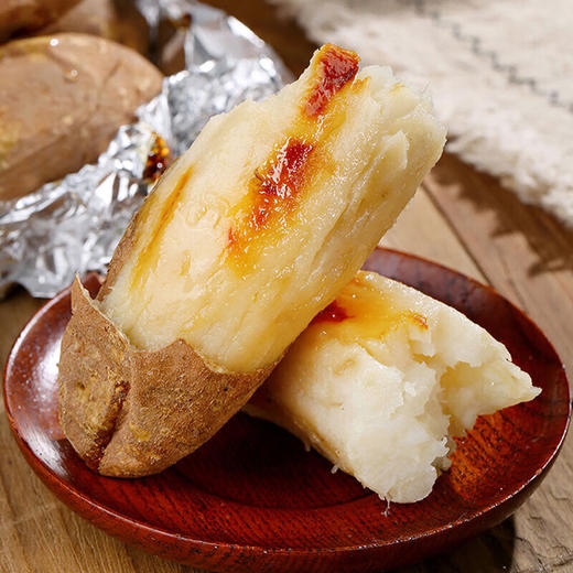 哈密冰糖蜜薯 净重3-4.5斤装 粗粮白薯 商品图2