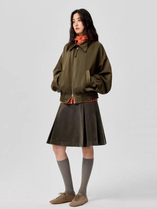Simple Project/Y25175/缎感尼龙廓形夹克 商品图2