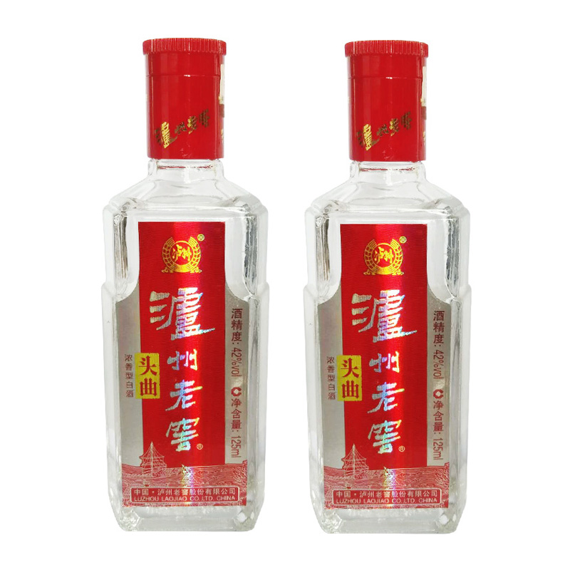 42度泸州老窖头曲125ML（2016年）两瓶装