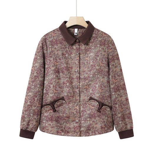 FW 8872妈妈装外套洋气时尚休闲翻领薄款外套 商品图4