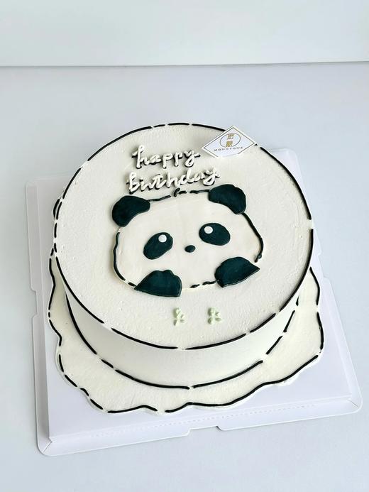 多款式~熊猫花花国宝可爱卡通手绘蛋糕-低糖处理无添加 商品图2