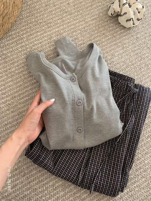 2025秋新款！文艺格格气球裤开衫家居服套装 轻盈温暖 细腻软弹 可外传松弛感套装 商品图6