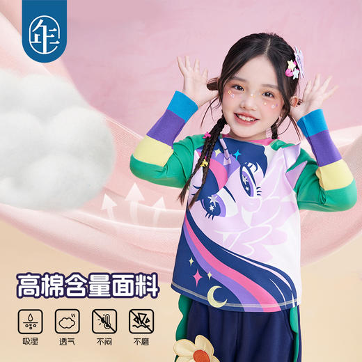 年衣童装长袖T恤女童25秋新款卡通打底衫儿童小马宝莉长袖T恤 商品图2