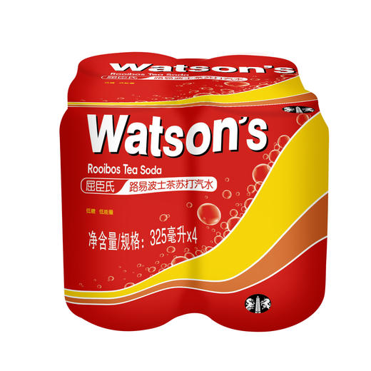 屈臣氏路易波士茶苏打汽水八罐装 325MLX8 商品图6