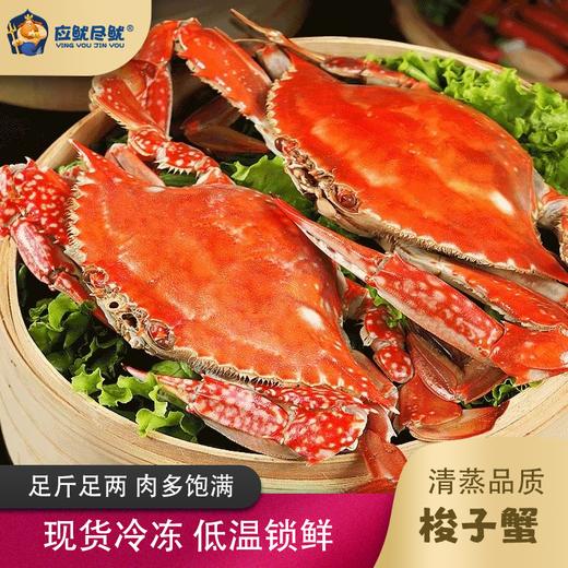 【顺丰冷链】梭子蟹 整只特大螃蟹 鲜活冷冻 海鲜水产 可清蒸 - 海福特 商品图1