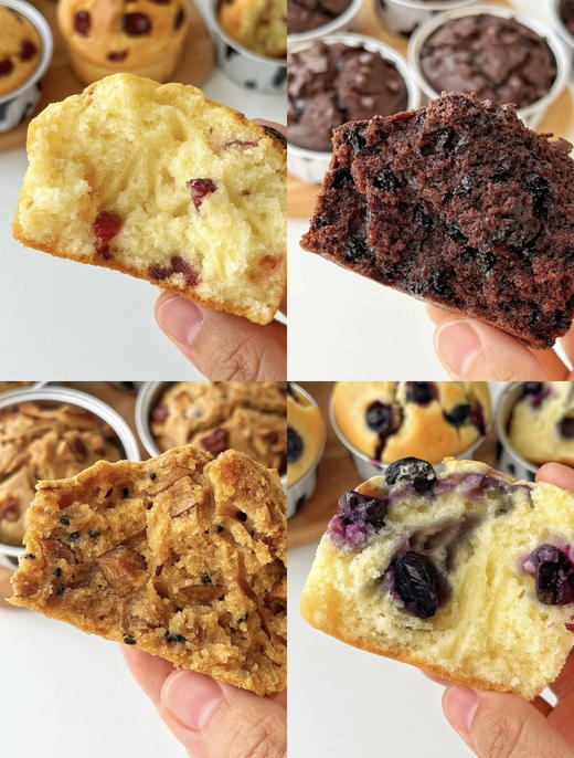 天赐皇家牧场麦芬，蔓越莓麦芬/巧克力麦芬，组合装，无添加，220克 商品图1