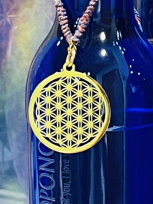 晓琳老师同款项链｜生命之花创造与吸引丰盛进入生命（配藏式手工编绳，颜色随机） 商品图3