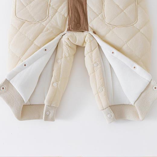 【英伦风】2025秋冬新款男女宝宝夹棉连体衣户外防风保暖哈衣爬ZD4EL021 商品图14