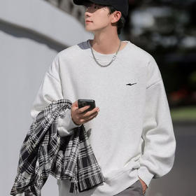 【经典版型 柔软舒适】鸿星尔克320g春秋款华棉圆领情侣卫衣（EK-XW25677）