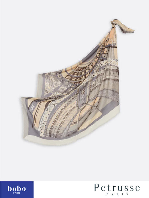 Petrusse贝图丝 PARIS LAINE 巴黎印象 羊毛方巾 商品图1