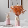 渐变粉色陶瓷花瓶干花插花简约创意水养现代北欧客厅家居装饰摆件 商品缩略图2