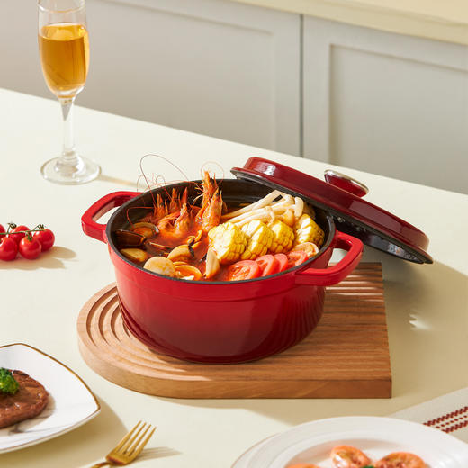 康宁赤焰珐琅锅2.8L【分仓直发，72小时发货，周末节假日不发货】 商品图3