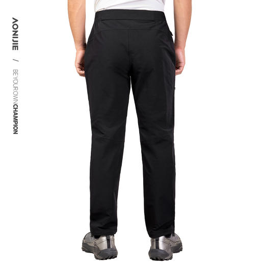 奥尼捷户外徒步软壳裤运动长裤耐磨防泼水内里加绒保暖防风运动裤 商品图9