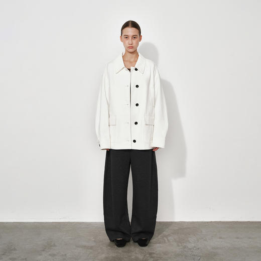 NUTH宽松显瘦阔腿香蕉裤廓形弯刀休闲裤女 商品图6