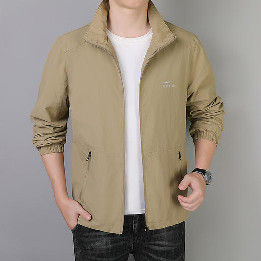 【高密防风防泼 轻盈有型】鸿星尔克春秋款男士夹克（K-JY8919） 商品图1