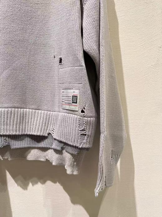 中性款破洞长袖针织毛衣019 商品图2