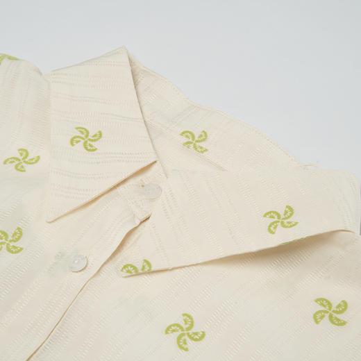 谜底花色衬衫长袖女2025秋季新款通勤复古印花亲肤衬衣257MC7855 商品图3