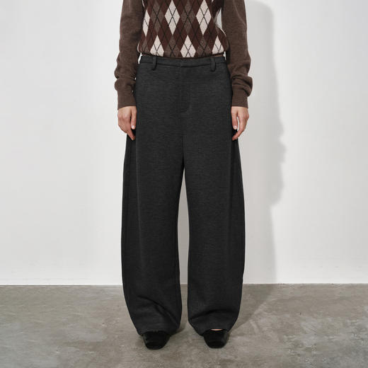 NUTH宽松显瘦阔腿香蕉裤廓形弯刀休闲裤女 商品图4