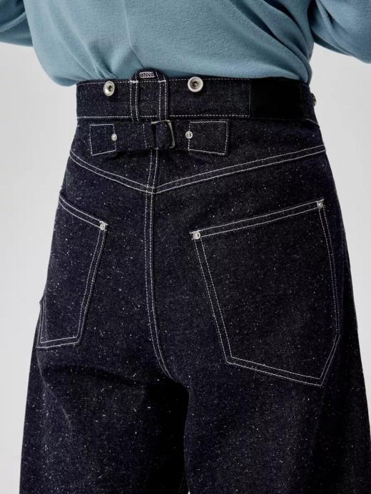 Simple Project/K252400/原色棉结点弧形牛仔裤 商品图2