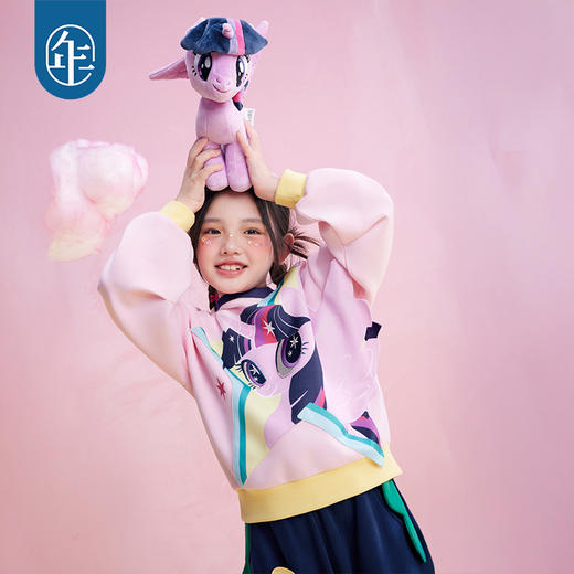 年衣童装女童卫衣25秋季新款儿童长袖卡通小马宝莉套头卫衣 商品图4