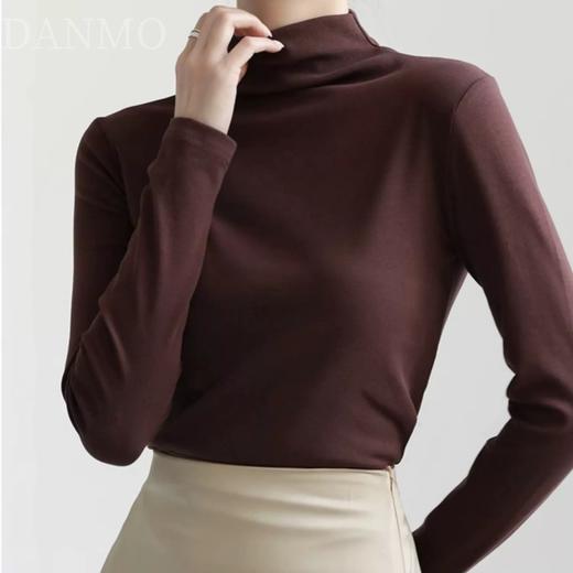 「单拍不发 加购3件到手99元」DANMO旦茉 初秋半高领打底 轻盈保暖 舒适柔软 4色可选 商品图9