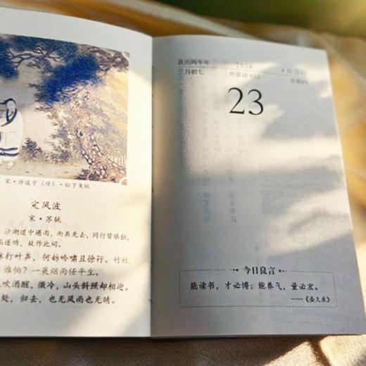 《2026诗词日历：一蓑烟雨任平生》| 单本/礼盒装可选 商品图5
