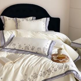 自然醒50支全棉磨毛四件套系列-汪星萌主AN